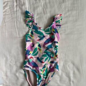 Tea Collection Kids Parrot Swimsuit